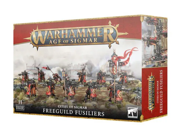 Hovedbilde Warhammer AOS, Cities of Sigmar, Freeguild Fusiliers