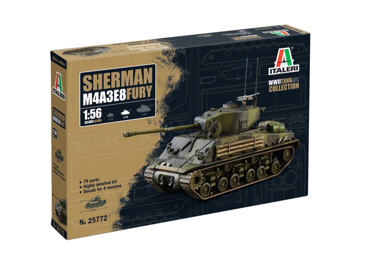 Italeri - 1/56 M43E8 Sherman Fury
