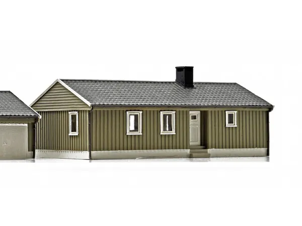 Bilde av NMJ Skyline norsk enebolig, grå/hvit, ferdigmodell