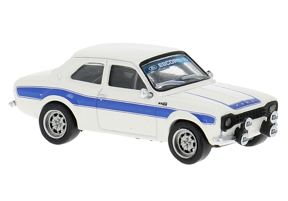 Brekina - Ford Escort RS 1800 Mk1, blå/hvit