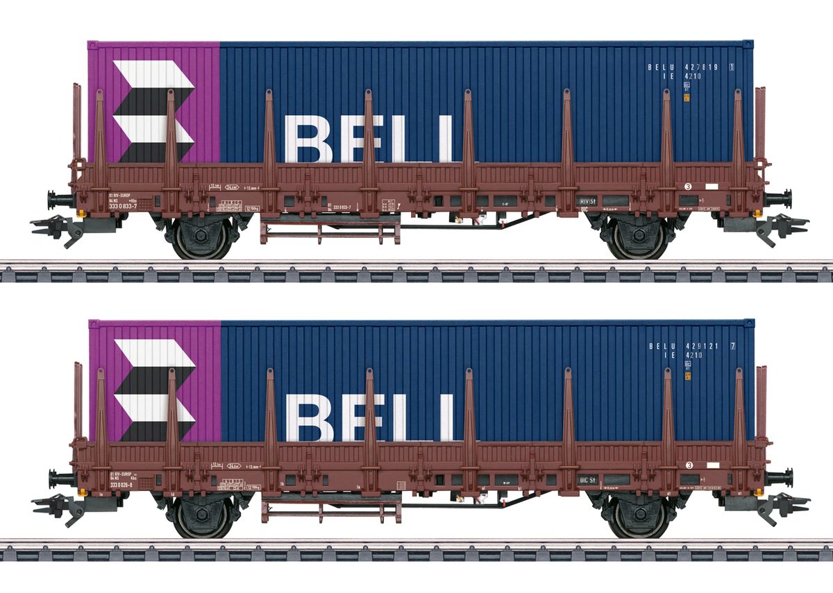 Märklin - Kbs 443 stakevognsett med container