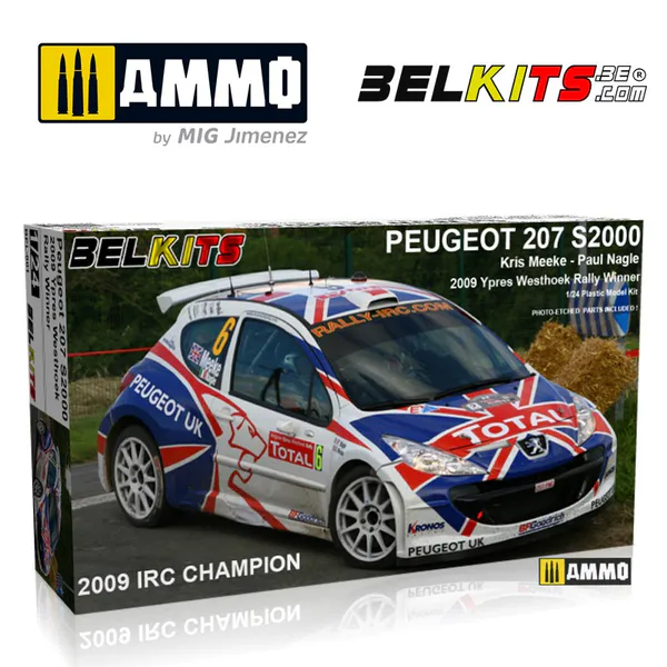 Hovedbilde Belkits - 1/24 Peugeot 207 S2000 Meeke Ypres 2009