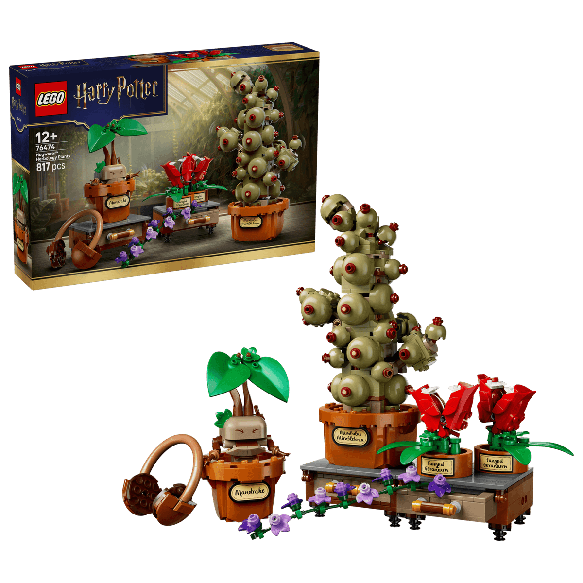 LEGO 76474 - Harry Potter™, Urtologiplanter på Galtvort