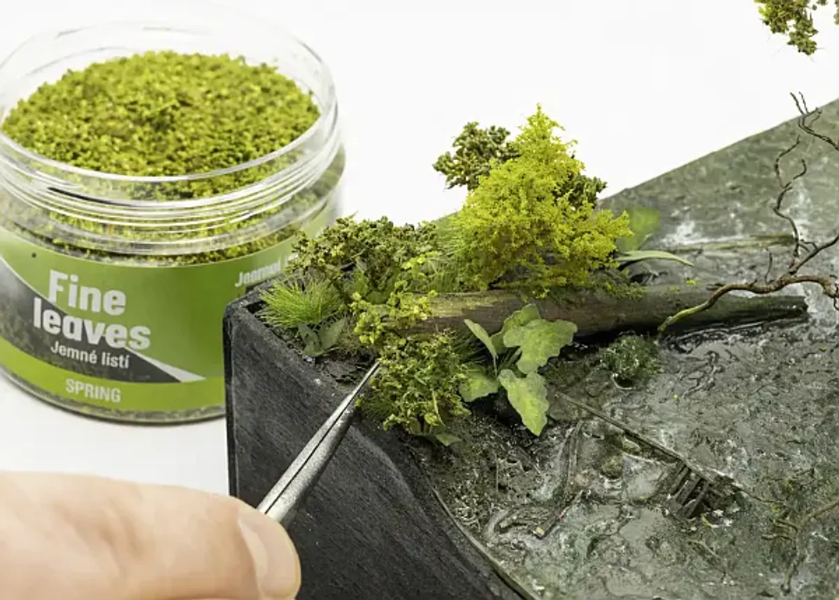 Model Scene - Fine leaves, medium grønn