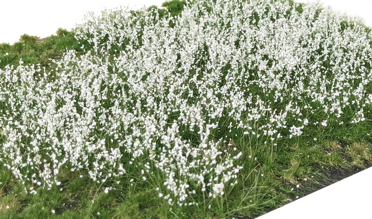 Martin Welberg - Gresstuster, Layered Flowers White