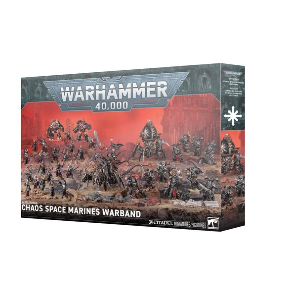 Hovedbilde Warhammer 40K Battleforce, Chaos Space Marines Warband