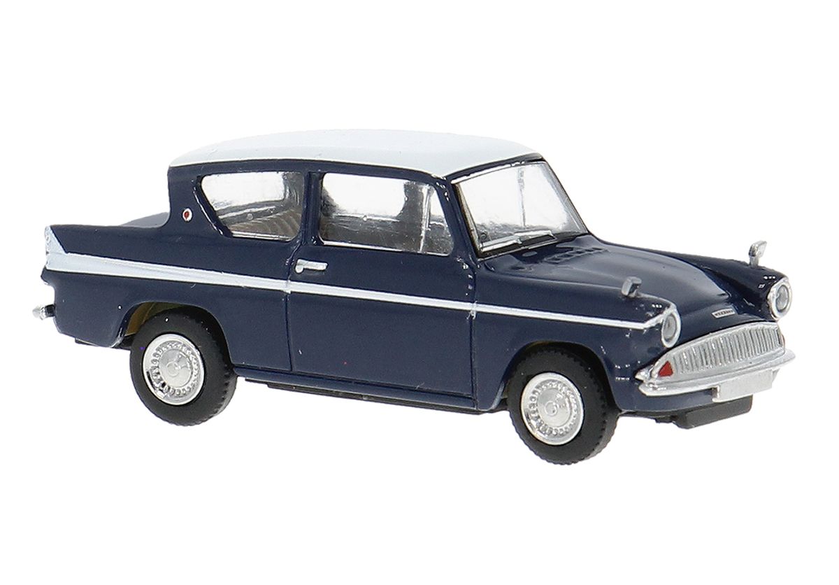 Brekina - Ford Anglia, mørkeblå