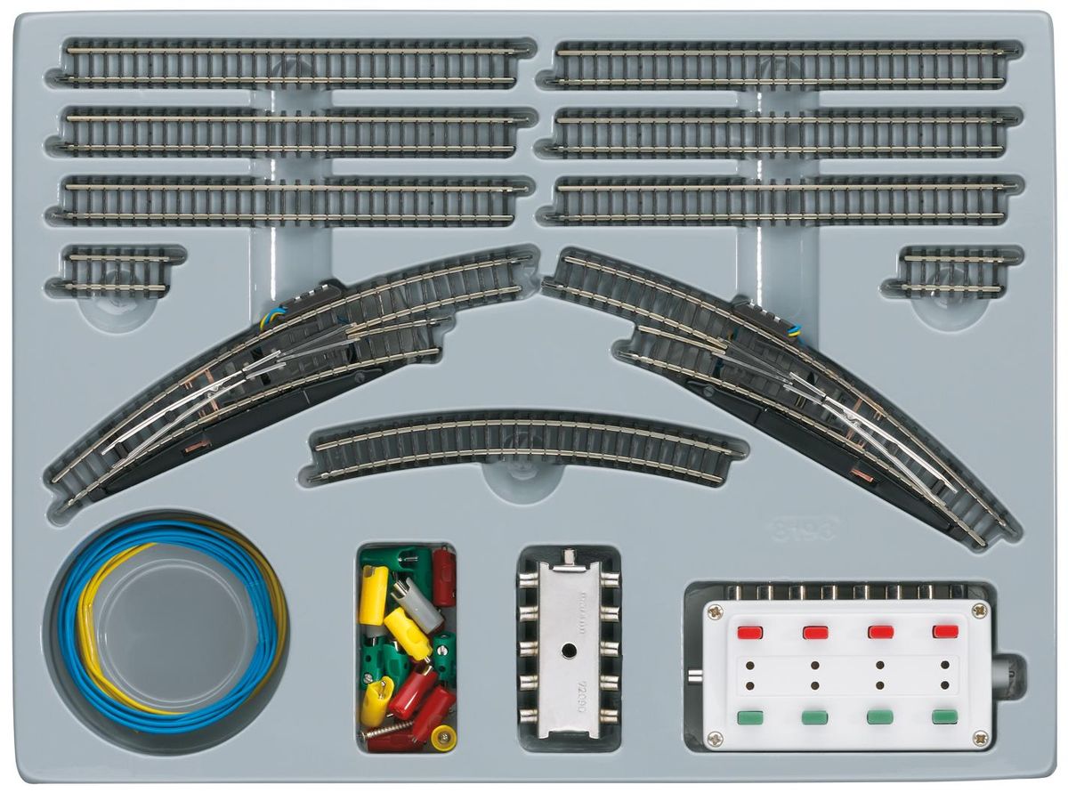 Märklin Z-skala - Skinnesett T2, el. veksler