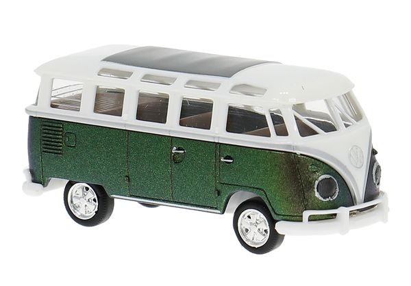 Hovedbilde Brekina - VW T1b Samba, hvit/mørkegrønn