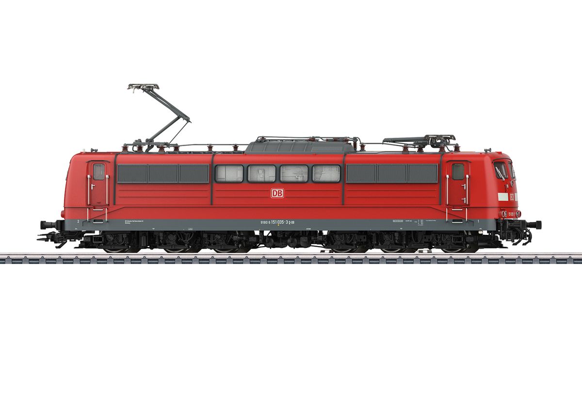 Märklin - DB Br 151, digital m lyd + pantograf