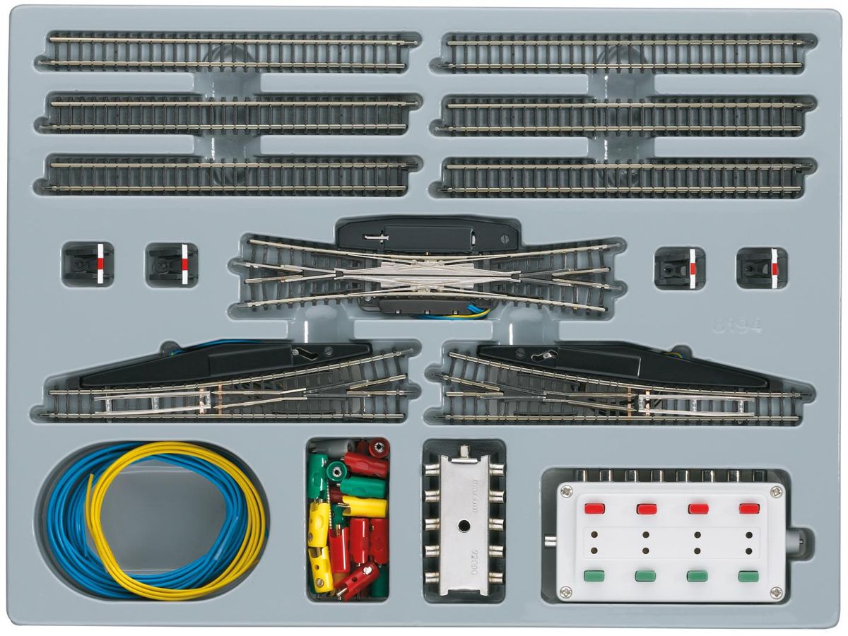 Märklin Z-skala - Skinnesett T3, el. veksler
